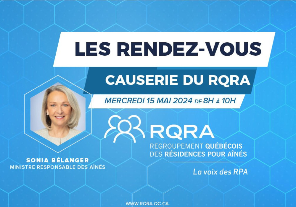 Rendez-vous causerie avec Mme Sonia Bélanger, ministre responsable des Aînés