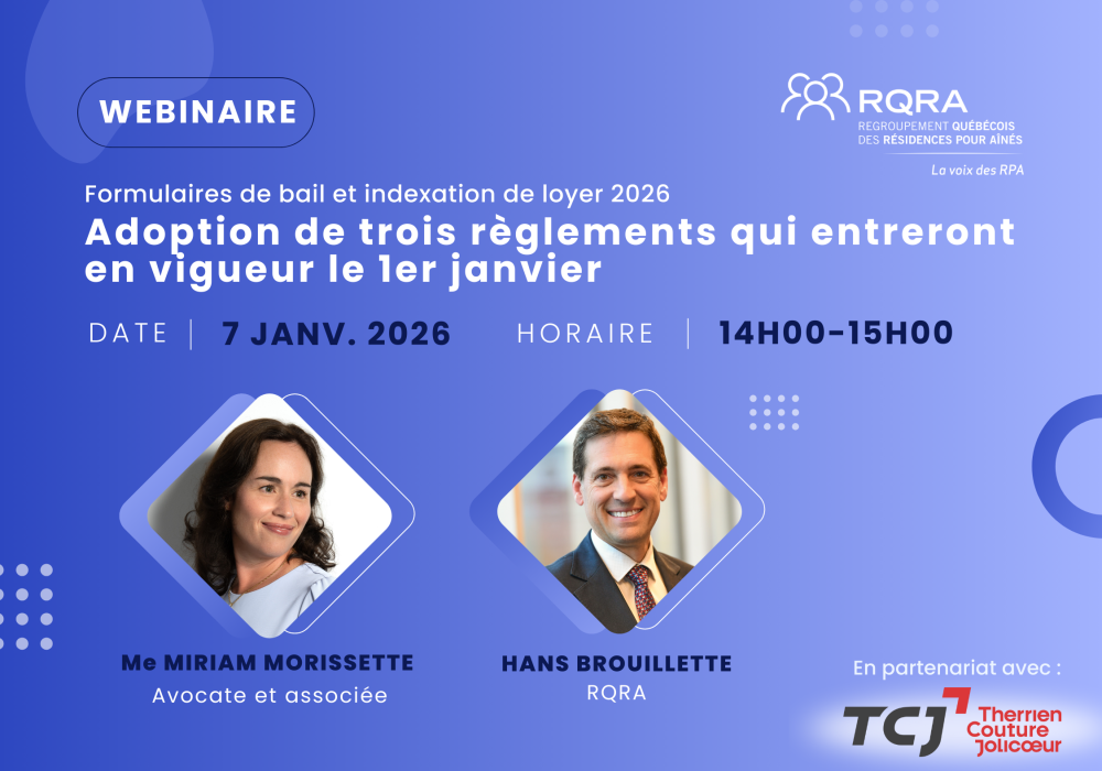 Formulaires de bail et indexation de loyer 2026 - Adoption de trois règlements qui entreront en vigueur le 1er janvier