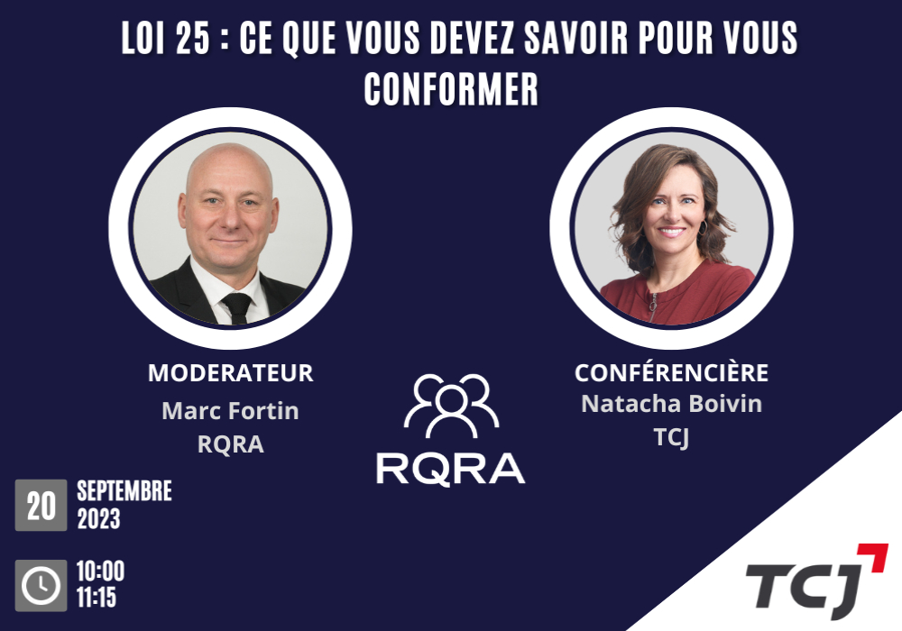 Webinaire - Loi 25 : Ce que vous devez savoir pour vous conformer à la loi  Copie 2023-10-03 22:26:10