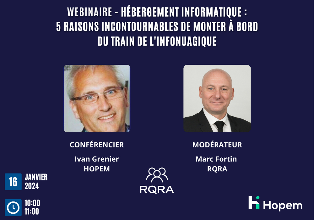 Webinaire - Hébergement informatique 